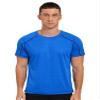 Hansber Men's Quick Dry Short Sleeve Shirt Sun Protection Rash Guard Swim Tee Athletic Running Fishing Shirts Lake,Blue Large view 1