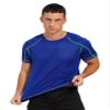 Hansber Men's Quick Dry Short Sleeve Shirt Sun Protection Rash Guard Swim Tee Athletic Running Fishing Shirts RoyalBlue Large view 3