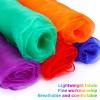 Blovec 12pcs Sensory Scarves Square Dance Scarves, Juggling Silk Scarf Props Music Movement Scarves 24 by 24 Inch in 12 Colors view 3