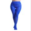 Zioccie 80 Denier Microfibre Tights for Women Soft Semi Opaque Solid Color High Waist Footed Pantyhose (Royal Blue, Plus Size) view 1