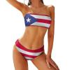 Puerto Rico Flag Women's Bikini Swimming Costume Triangle Bathing Swimsuit Beach Party 2XL view 1