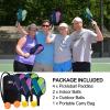BEIVES Pickleball Paddles, USAPA Fiberglass Pickleball Paddles Set of 4, Pickleball Set with 4 Pickleball Rackets, Including 4 Pickleballs & 1 Carry Bag, Pickle Ball Paddles Set for Men, Women view 4