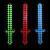 mushroomcase Pixel Diamond Toy Weapon Sword With LED Lights & Sound Set of 3 Pixel Weapon Action Figure Accessory view 2
