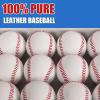 Baisidiwei Baseballs 12 Pack Sports Practice Baseballs 9 Inch Official Size and Weight Baseball Unmarked Autograph Baseball Training Ball for Games, Soft Toss, Batting, Fielding, Hitting, Pitching view 2