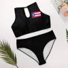 Bikini Sets Puerto Rico Flag Women's Swimwear Cute Bathing Suit Ruched High Cut Swimsuit SummerXL view 3