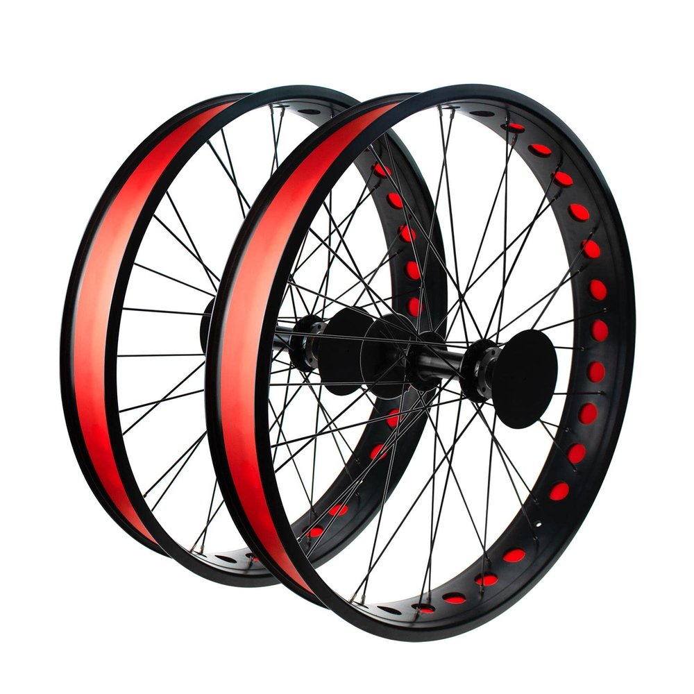Bicycle Bike Rim Liner Strips Rim Tape 20Inch Bike Fat Tire PVC Inner Tube Protector Liner for Road Bike MTB Mountain Bike Tube, Puncture & Temperature Resistant, Waterproof 2PCS (Red20)