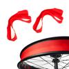 Bicycle Bike Rim Liner Strips Rim Tape 20Inch Bike Fat Tire PVC Inner Tube Protector Liner for Road Bike MTB Mountain Bike Tube, Puncture & Temperature Resistant, Waterproof 2PCS (Red20) view 3