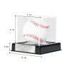 Baseball Display Case, Baseball Holder Case with Engraving Remember Your Special Baseball, UV Protected Acrylic Baseball Storage Box, Black Stand view 4