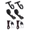 Mind and Action Kayak Tie Down Straps,Quick Hood Loops Trunk Anchor,Canoe Transport Accessories Secure Vehicle Lashing Point (2 Straps+2 Loops+2 Hooks) view 1