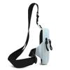 Small Crossbody Bags for Women Men, Waterproof Mini Crossbody Fanny Pack with Front Pocket, Small Sling Bag Cell Phone Passport Bag with Adjustable Strap (Light Blue) view 4