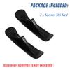 MOONASE 2pcs Snow Scooter Ski Skate Board Sled Conversion Kit Winter Cycling Ski Attachment for Kids Car Scooter Two-Wheel Sled Accessories Riding Tyre Replacement Parts, Black view 4