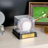 Baseball Display Case with Engraving, UV Protected Acrylic Storage Box, Black Stand - Perfect Valentines Day Gift view 2