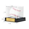 Baseball Display Case with Engraving, UV Protected Acrylic Storage Box, Black Stand - Perfect Valentines Day Gift view 4