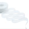 Furlanis - Satin Edge Veil, Decorative Ribbon for Packaging, Wedding Favors, Italian Fabric - Natural White, 15 mm x 50 m view 1