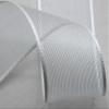 Furlanis - Satin Edge Veil, Decorative Ribbon for Packaging, Wedding Favors, Italian Fabric - Natural White, 15 mm x 50 m view 2