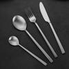 Portable Silverware Set Camping Flatware Stainless Steel Cutlery Set Include Knife Fork Spoon Dessertspoon and Tableware Bag view 4