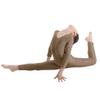 Moily Big Girls Long Sleeve Full Length Unitard Gymnastics/Dance/Sports Bodysuit Jumpsuit Leotard Brown 12-14 view 2