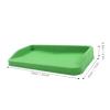 EVTSCAN Silicone Golf Ball Tray Storage Box with Drainage Holes, Waterproof Anti Skid Holder, Organizer for up to 100 Balls, Green view 2