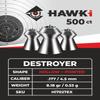 Hawki Airgun Pellets -.177/4.5mm Caliber (8.18 gr/0.53 g) 500 ct Hi7027EX Hollow + Pointed view 3