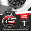 Hawki Airgun Pellets -.25/6.35mm Caliber (33.95 gr/2.20 g) 150 ct Hi8013EX Domed view 4