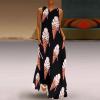 BAIKUTOUAN Melting Ice Cream Balls Women's Long Dress Casual Sleeveless Maxi Dress Swing Dresses with Pockets XL view 2