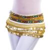 Belly Dance Hip Scarf for Women Coins Belly Dance Costume Skirt Wrap Belt Sequin Style Music Festival Clothing,A26 view 1