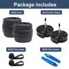 YUNSCM 2-PCS 700C Bike Tires 700x38C 40-622 and 700C Bike Tubes Presta Valve with 2 Rim Strips Compatible with Gravel Bike Tires 700x36C 700 x 38C 700x40C Road Bike Bicycle Tires and Tubes (Y-1128) view 4