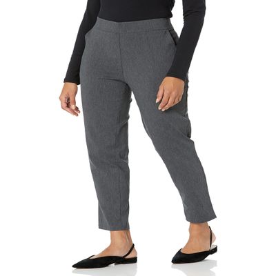Nanette Nanette Lepore Women's Freedom Stretch Pull On Flattering Pant, Heather Charcoal, S