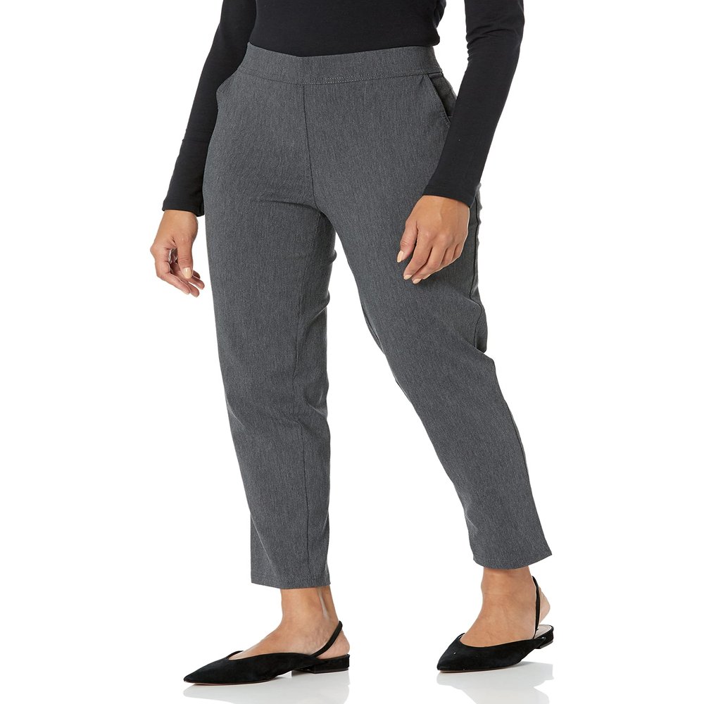 Nanette Nanette Lepore Women's Freedom Stretch Pull On Flattering Pant, Heather Charcoal, S