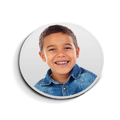 PicturesOnGold.com Personalized Golf Ball Marker - Custom Photo & Engraving Golf Ball Marker for Men & Women, Customizable Golf Ball Marker with Photo, Golf Gifts, 3/4 in x 3/4 in, Stainless Steel