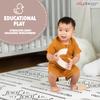 Play Platoon Non-Toxic Extra-Thick Children's Play Mat, 9 Tiles - 72 x 72 inch Comfortable Cushiony Foam Floor Puzzle Mat for Kids & Toddlers with 24 x 24 inch Tiles - Black/White view 3