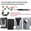 Maintenance Screws and Screwdriver for Minimalist Wallet Replacement Wallet Screws for Slim Wallet (Basic Silver) view 2