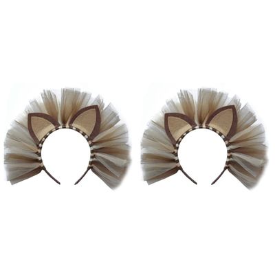 BESTOYARD 2pcs European and American Child Tail Brown