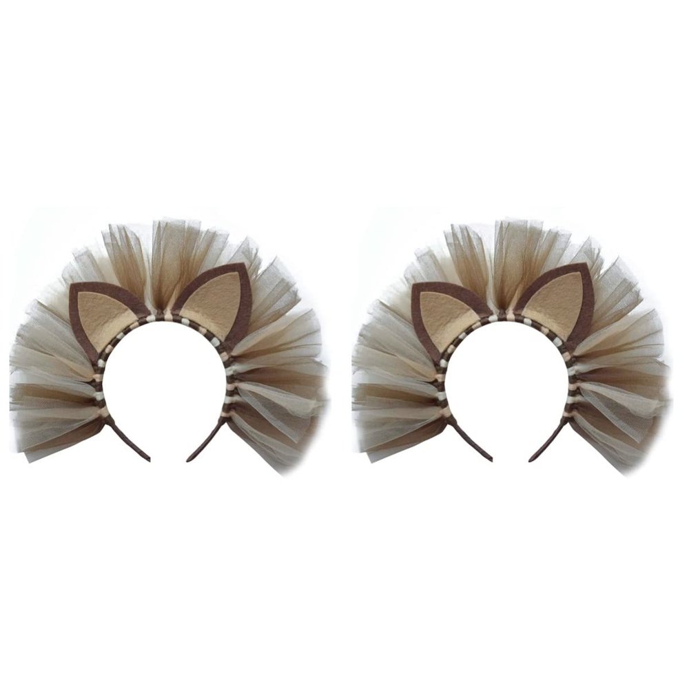 BESTOYARD 2pcs European and American Child Tail Brown