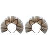 BESTOYARD 2pcs European and American Child Tail Brown view 1