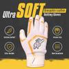 Stinger Sports Sting Squad Batting Gloves for Baseball & Softball (Adult Small, White Gold) view 2
