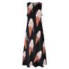 BAIKUTOUAN Melting Ice Cream Balls Women's Long Dress Casual Sleeveless Maxi Dress Swing Dresses with Pockets S view 4