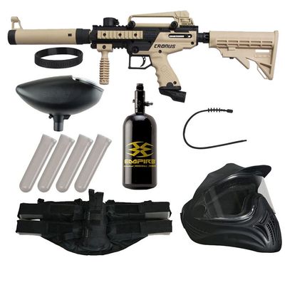 Action Village Tippmann Cronus Tactical Legendary Paintball Gun Package Kit (Tan/Black)