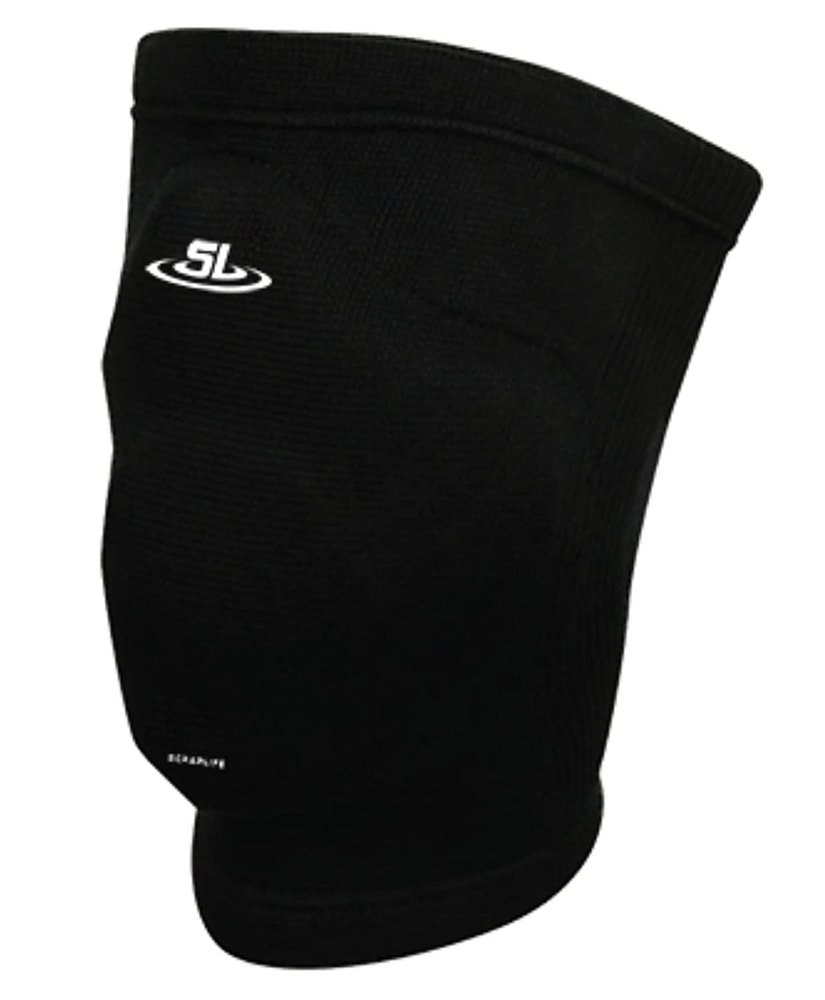 ScrapLife Wrestling | Defender Black Kneepad | Premium Protective Compression Padded Knee Sleeve | Jiu Jitsu MMA (Small/Medium)