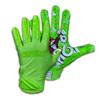 Battle Sports MM 2.0 Neon Green Wide Receiver Football Gloves, Ultra Stick Adult & Youth Gloves - Adult X-Large, Neon Green view 2