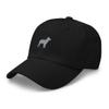 Australian Stumpy Tail Cattle Dog hat, Embroidered Unisex Baseball hat, Stumpy Tailed Heeler hat, Dog mom dad hat. Black view 3