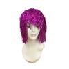 BESTOYARD Party Wigs Tinsel 3pcs Cosplay Wig Party Wig Wigs Tinsel Headgear Purple Make up Purple Tinsel Wig view 4