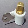 Drain Plug Keychain - White Boat Drain Plug Reminder - Keychain - Locks Key Using Boat Drain Plug view 2