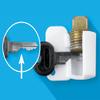 Drain Plug Keychain - White Boat Drain Plug Reminder - Keychain - Locks Key Using Boat Drain Plug view 3