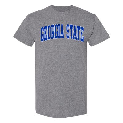 AS1364 - Georgia State Panthers Mega Arch T Shirt - 3X-Large - Graphite Heather