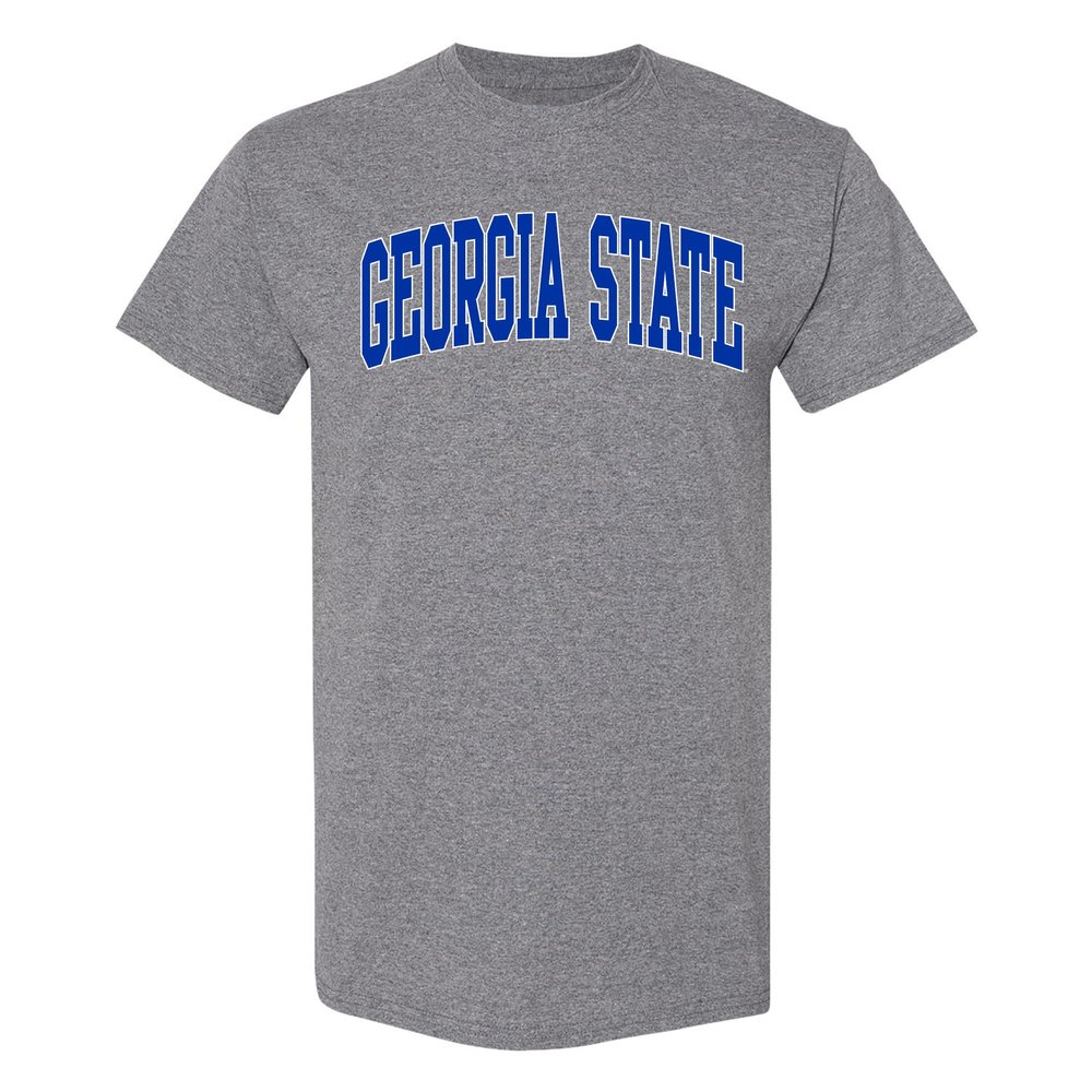 AS1364 - Georgia State Panthers Mega Arch T Shirt - 3X-Large - Graphite Heather