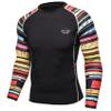 Hedmy Men UV Sun Protection Rashguard Long Sleeve Beach Sports Swimsuit Workout Sweatshirt Sunsuit Type F X-Large view 1