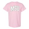AS1364 - Michigan State Spartans Mega Arch T Shirt - Medium - Light Pink view 1