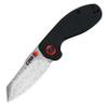CJRB Maileah pocket knife, folding knife with 2.39'' Damascus Steel Blade, Black G10 Handle EDC Knife for Men Outdoor Survival Camping Limited Edition (J1918D) view 1