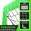 RUNBOW 6x4 ft Portable Kids Soccer Goal for Backyard Practice Soccer Net with Carry Bag (6x4 FT, 2 Pack, Green) view 2